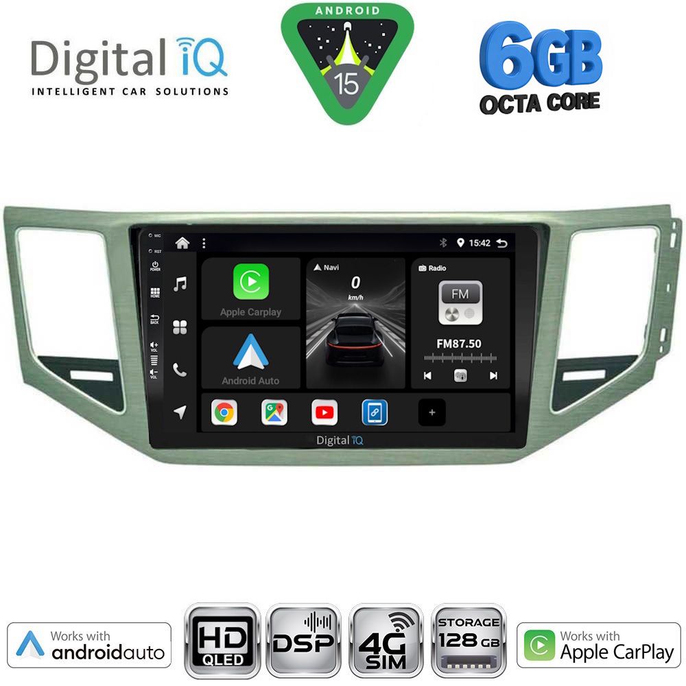 Βλησαρούλης Car Center - DIGITAL IQ BXF 17745_CPAA (SL) (10inc) MULTIMEDIA TABLET for VW GOLF SPORTSVAN mod. 2014-2021