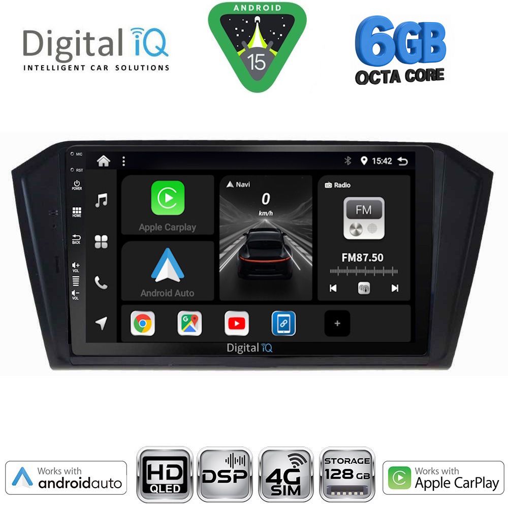 Βλησαρούλης Car Center - DIGITAL IQ BXF 17750_CPAA (10inc) MULTIMEDIA TABLET for VW PASSAT mod. 2016-2023