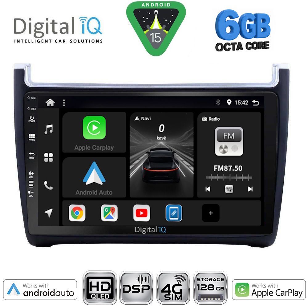 Βλησαρούλης Car Center - DIGITAL IQ BXF 17757_CPAA (9inc) MULTIMEDIA TABLET for VW POLO mod. 2014-2017