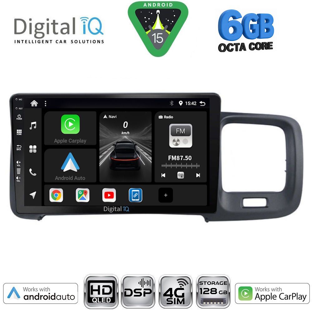 Βλησαρούλης Car Center - DIGITAL IQ BXF 17785_CPAA (9inc) MULTIMEDIA TABLET for VOLVO S60 mod. 2010-2018