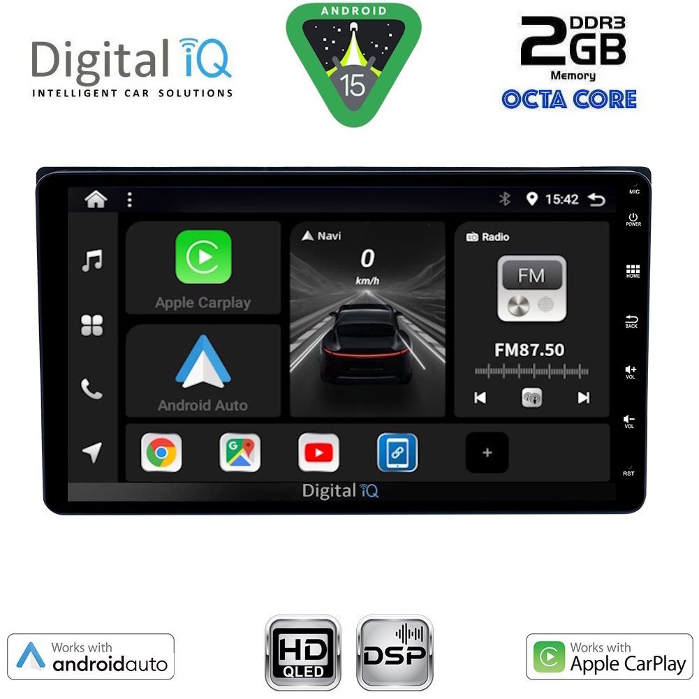 Βλησαρούλης Car Center - DIGITAL IQ BXF 563_CPAA (9'' DECK) MULTIMEDIA SYSTEM for TOYOTA ALL mod. 2019-2026 (230mm)