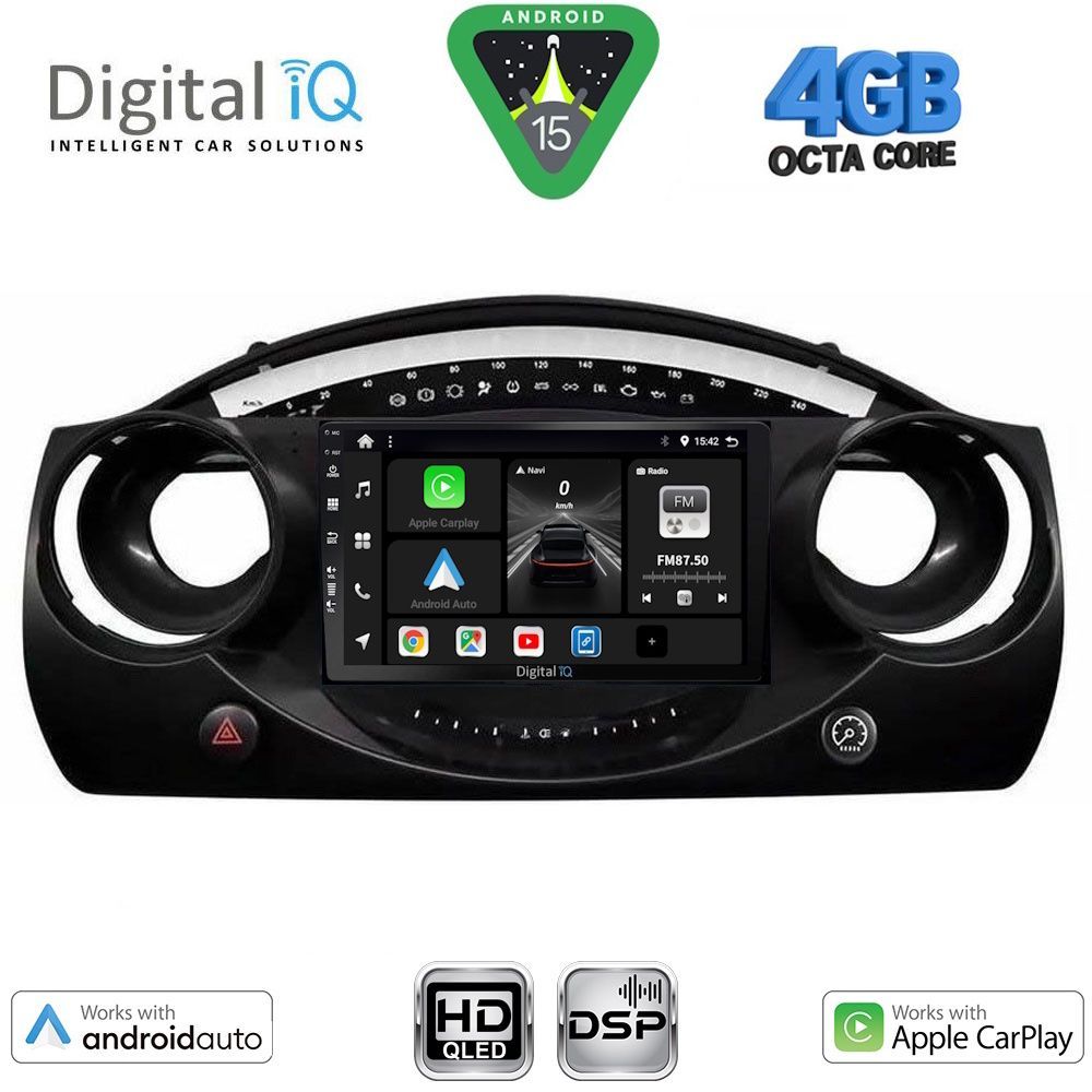 Βλησαρούλης Car Center - DIGITAL IQ BXF 16063_CPAA (9inc) MULTIMEDIA TABLET for MINI COOPER (R50-R52-R53) mod. 2000-2006