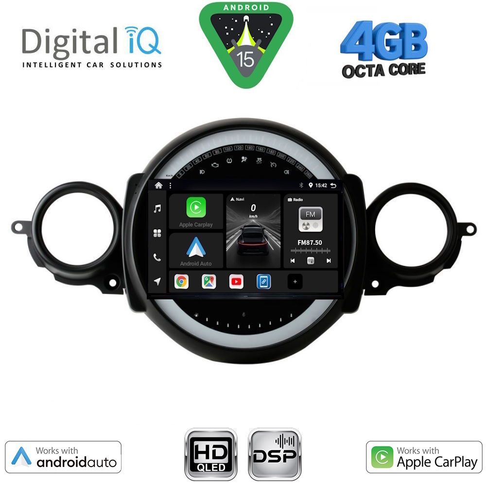Βλησαρούλης Car Center - DIGITAL IQ BXF 16064_CPAA (9inc) MULTIMEDIA TABLET for MINI COOPER (R56-R57) mod. 2006-2014 - CLUBMAN (R55) mod. 2007-2014