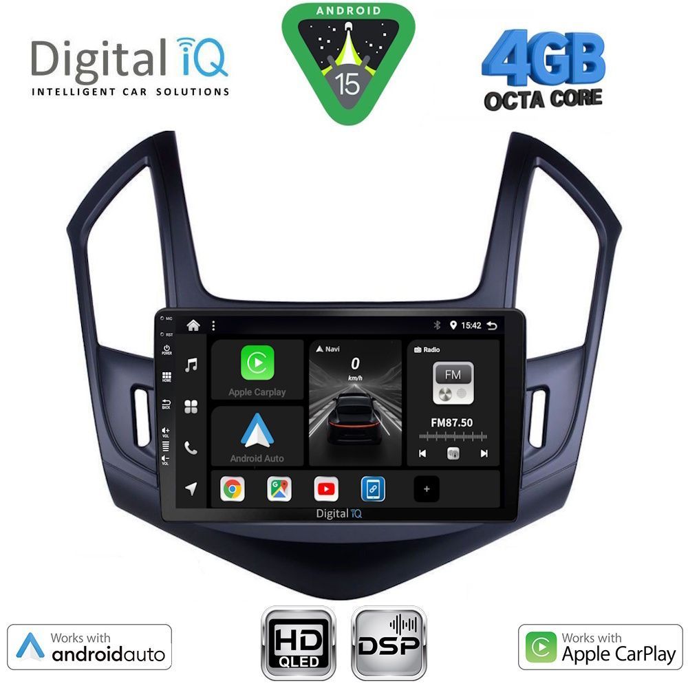 Βλησαρούλης Car Center - DIGITAL IQ BXF 16077_CPAA (9inc) MULTIMEDIA TABLET for CHEVROLET CRUZE mod. 2013-2015