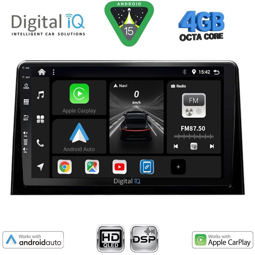 Βλησαρούλης Car Center - DIGITAL IQ BXF 16082_CPAA (10inc) MULTIMEDIA TABLET for CITROEN BERLINGO – OPEL COMBO – PEUGEOT PARTNER – TOYOTA PROACE mod. 2018-2026 - FIAT DOBLO mod. 2022-2026