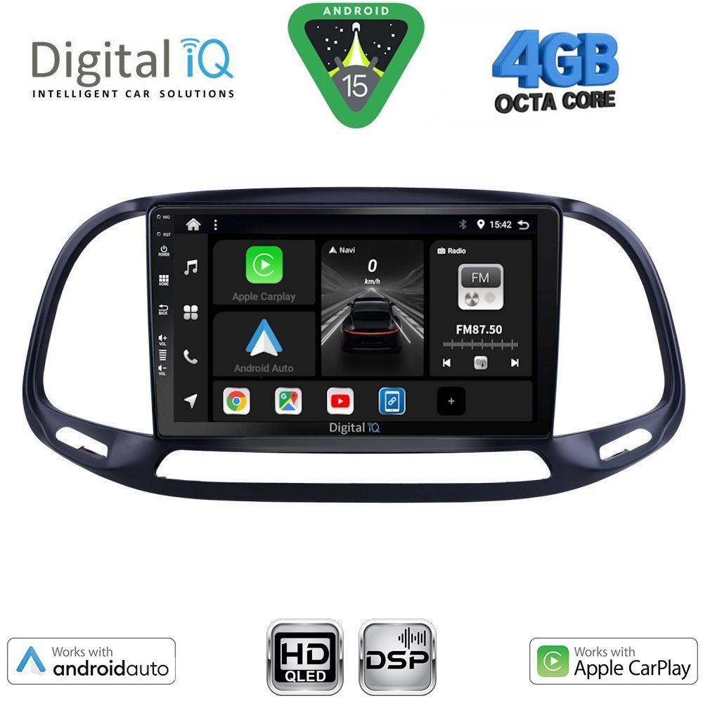 Βλησαρούλης Car Center - DIGITAL IQ BXF 16138_CPAA (9inc) MULTIMEDIA TABLET for FIAT DOBLO – OPEL COMBO mod. 2015-2018