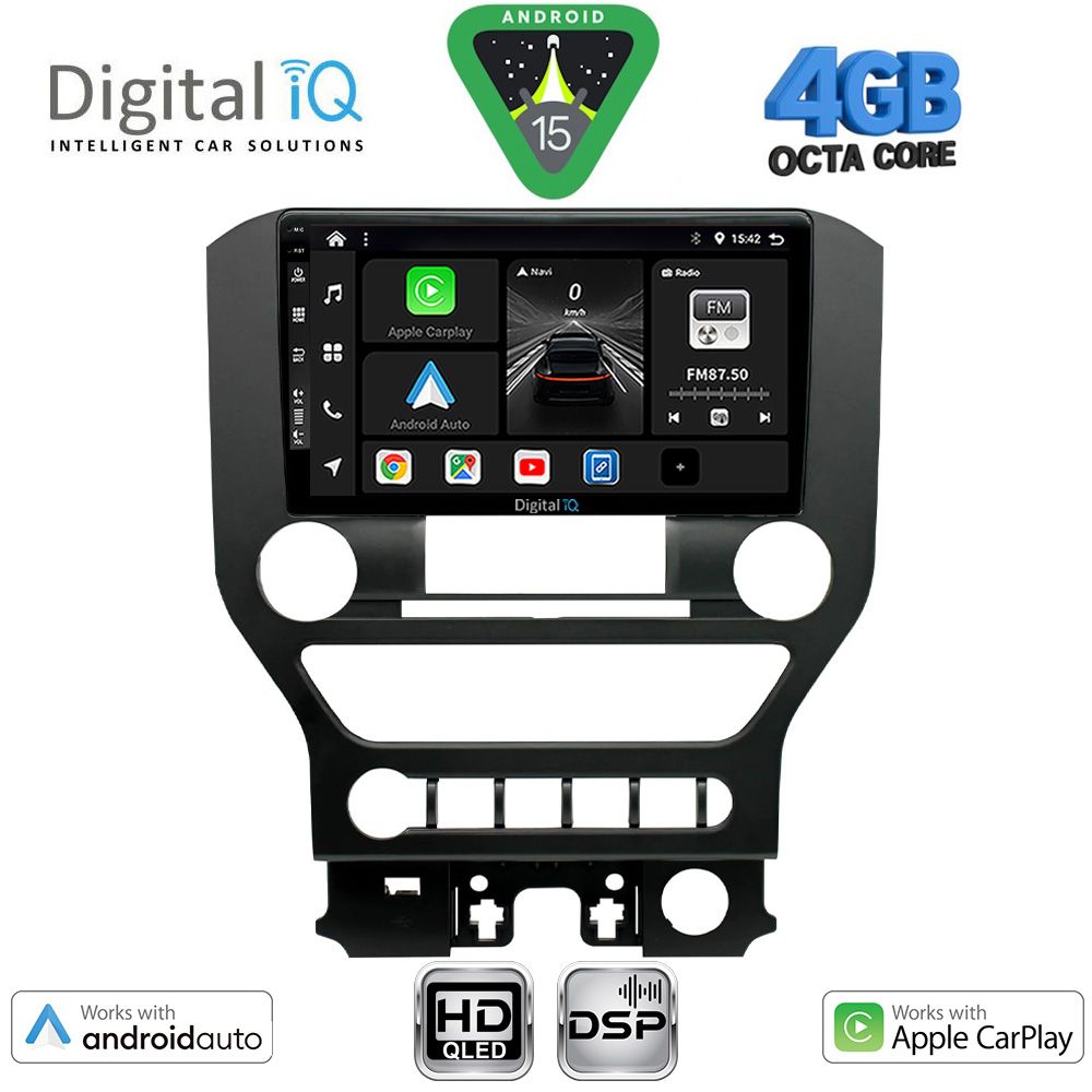 Βλησαρούλης Car Center - DIGITAL IQ BXF 16166_CPAA 4BUT (9inc) MULTIMEDIA TABLET for FORD MUSTANG mod. 2015-2020