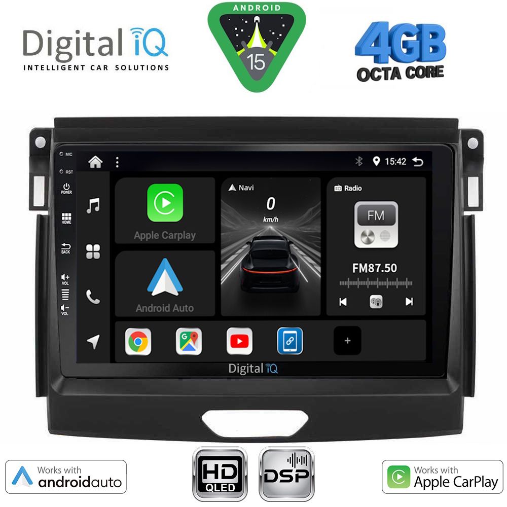 Βλησαρούλης Car Center - DIGITAL IQ BXF 16172A_CPAA (9inc) MULTIMEDIA TABLET for FORD RANGER mod. 2015-2018