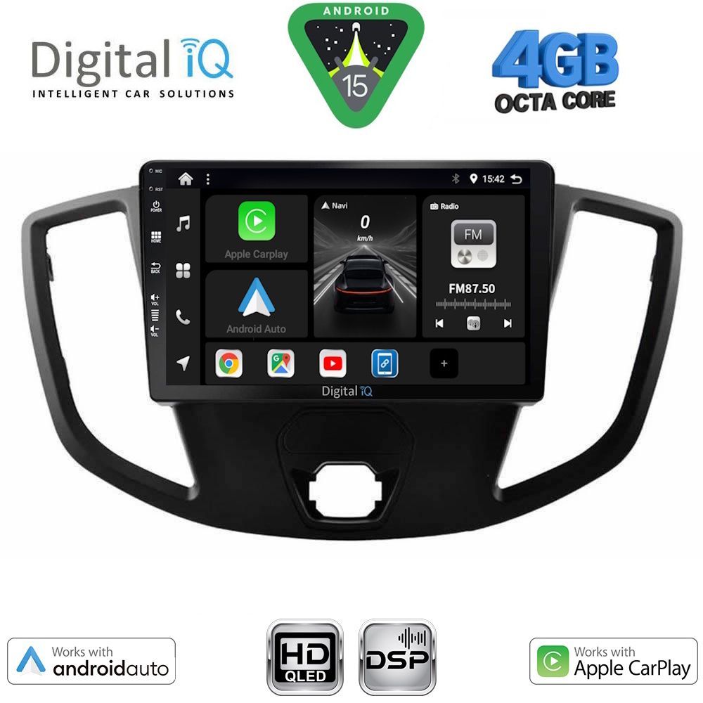 Βλησαρούλης Car Center - DIGITAL IQ BXF 16179_CPAA (9inc) MULTIMEDIA TABLET for FORD TRANSIT mod. 2014-2020