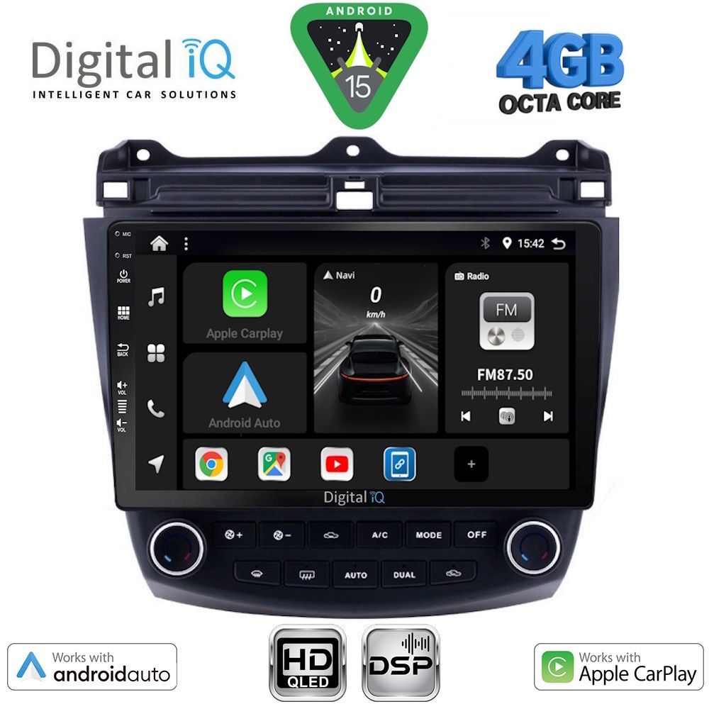 Βλησαρούλης Car Center - DIGITAL IQ BXF 16182_CPAA (10inc) MULTIMEDIA TABLET for HONDA ACCORD mod. 2003-2007