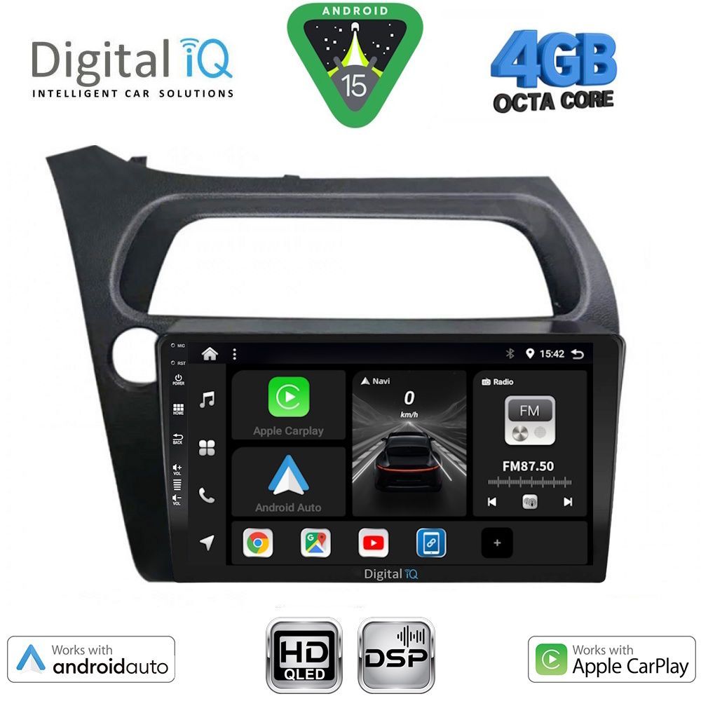 Βλησαρούλης Car Center - DIGITAL IQ BXF 16189_CPAA (9inc) MULTIMEDIA TABLET for HONDA CIVIC 3D-5D mod. 2006-2012