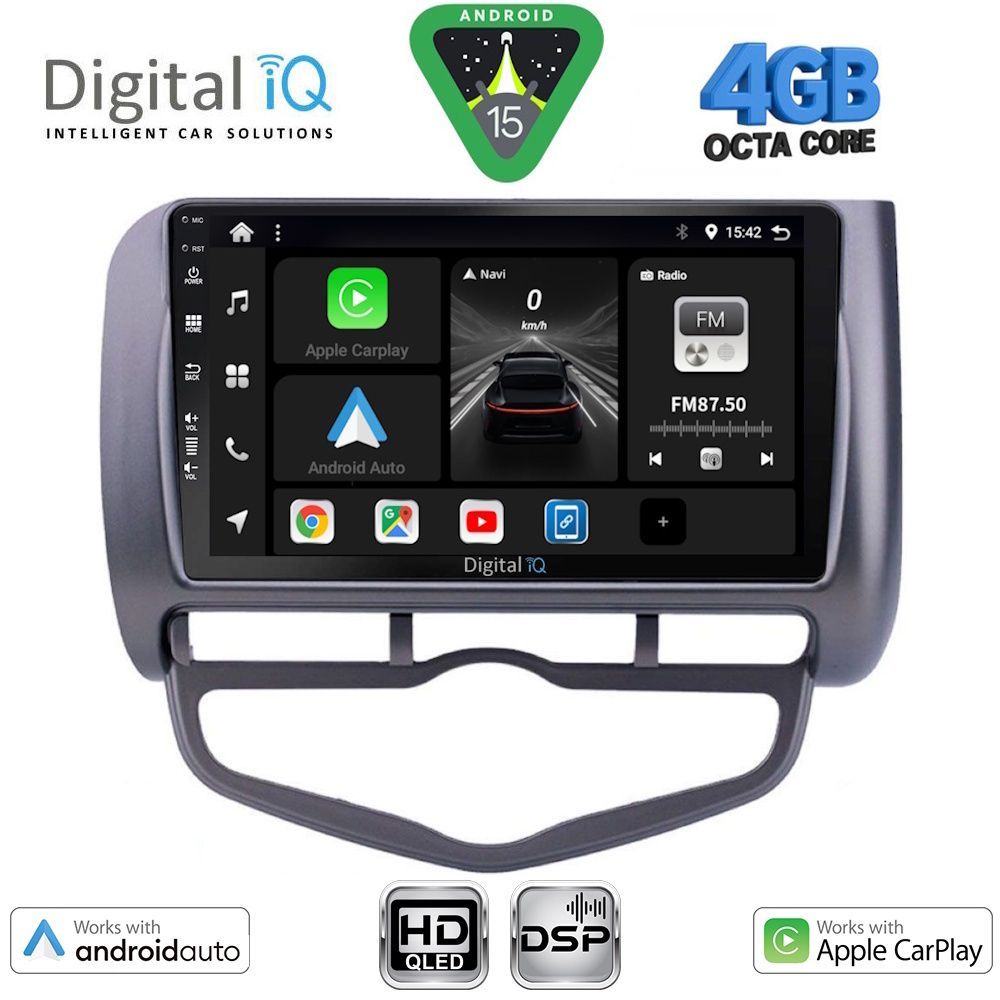 Βλησαρούλης Car Center - DIGITAL IQ BXF 16210_CPAA CLIMA (9inc) MULTIMEDIA TABLET for HONDA JAZZ mod. 2002-2008