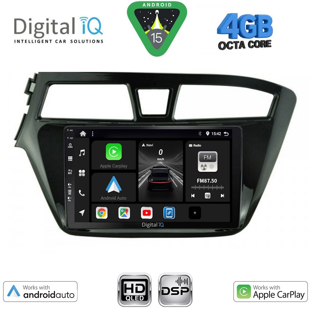 Βλησαρούλης Car Center - DIGITAL IQ BXF 16229_CPAA (9inc) MULTIMEDIA TABLET for HYUNDAI i20 mod. 2014-2018