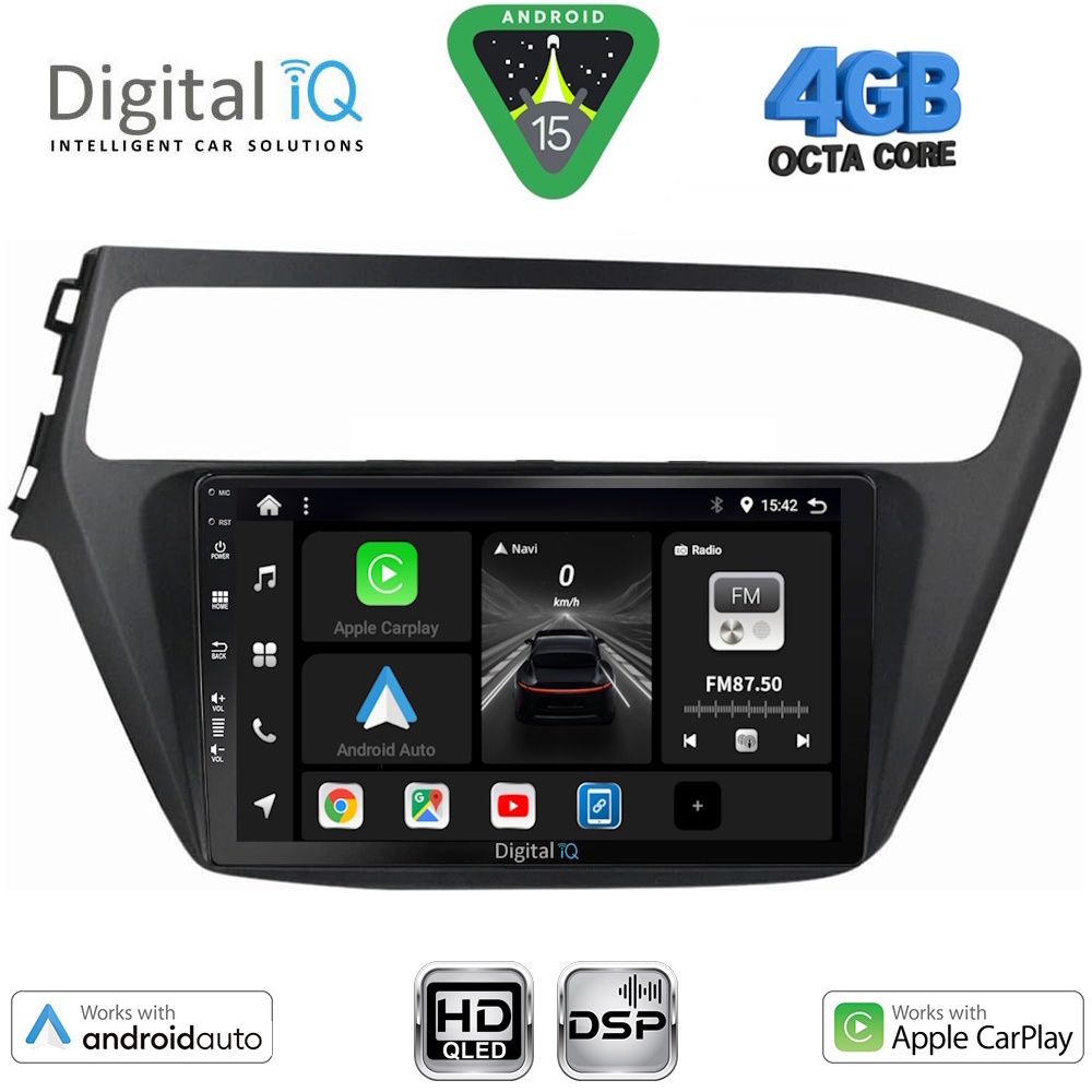 Βλησαρούλης Car Center - DIGITAL IQ BXF 16230_CPAA (9inc) MULTIMEDIA TABLET for HYUNDAI i20 mod. 2018-2021