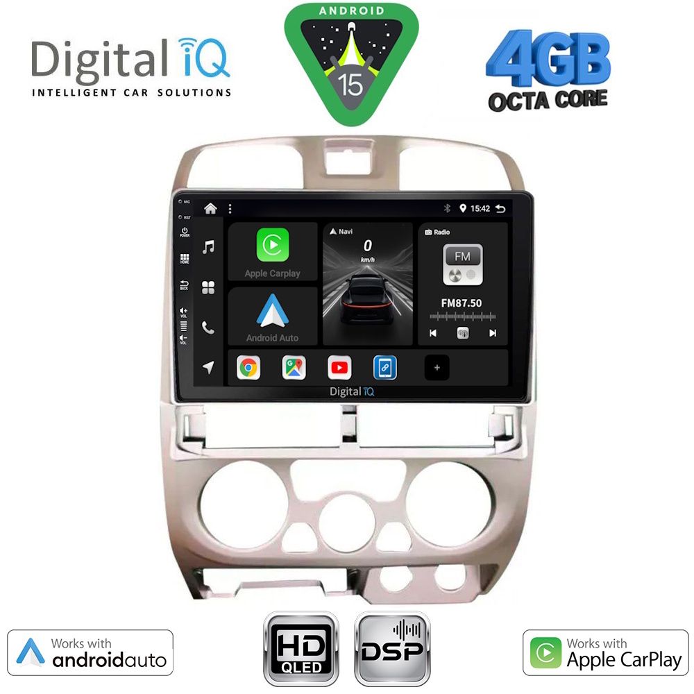 Βλησαρούλης Car Center - DIGITAL IQ BXF 16253SL_CPAA (9inc) MULTIMEDIA TABLET for ISUZU D-MAX mod. 2002-2008 (SILVER)