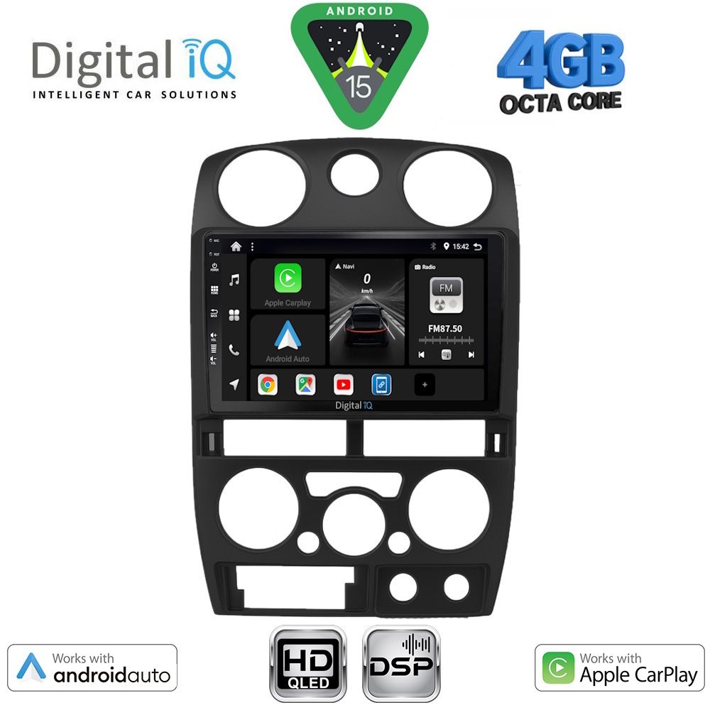 Βλησαρούλης Car Center - DIGITAL IQ BXF 16254BL_CPAA (9inc) MULTIMEDIA TABLET for ISUZU D-MAX mod. 2008-2012 (BLACK)