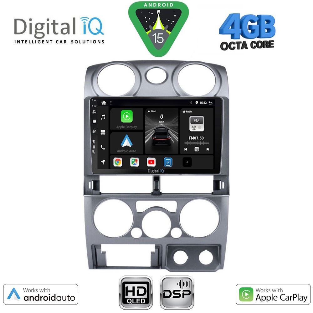 Βλησαρούλης Car Center - DIGITAL IQ BXF 16254SL_CPAA (9inc) MULTIMEDIA TABLET for ISUZU D-MAX mod. 2008-2012 (SILVER)