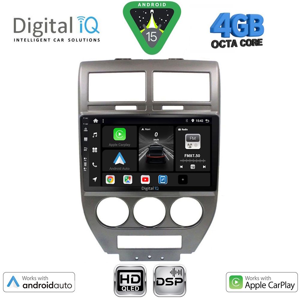 Βλησαρούλης Car Center - DIGITAL IQ BXF 16276_CPAA (10inc) MULTIMEDIA TABLET for JEEP COMPASS - PATRIOT mod. 2007-2016