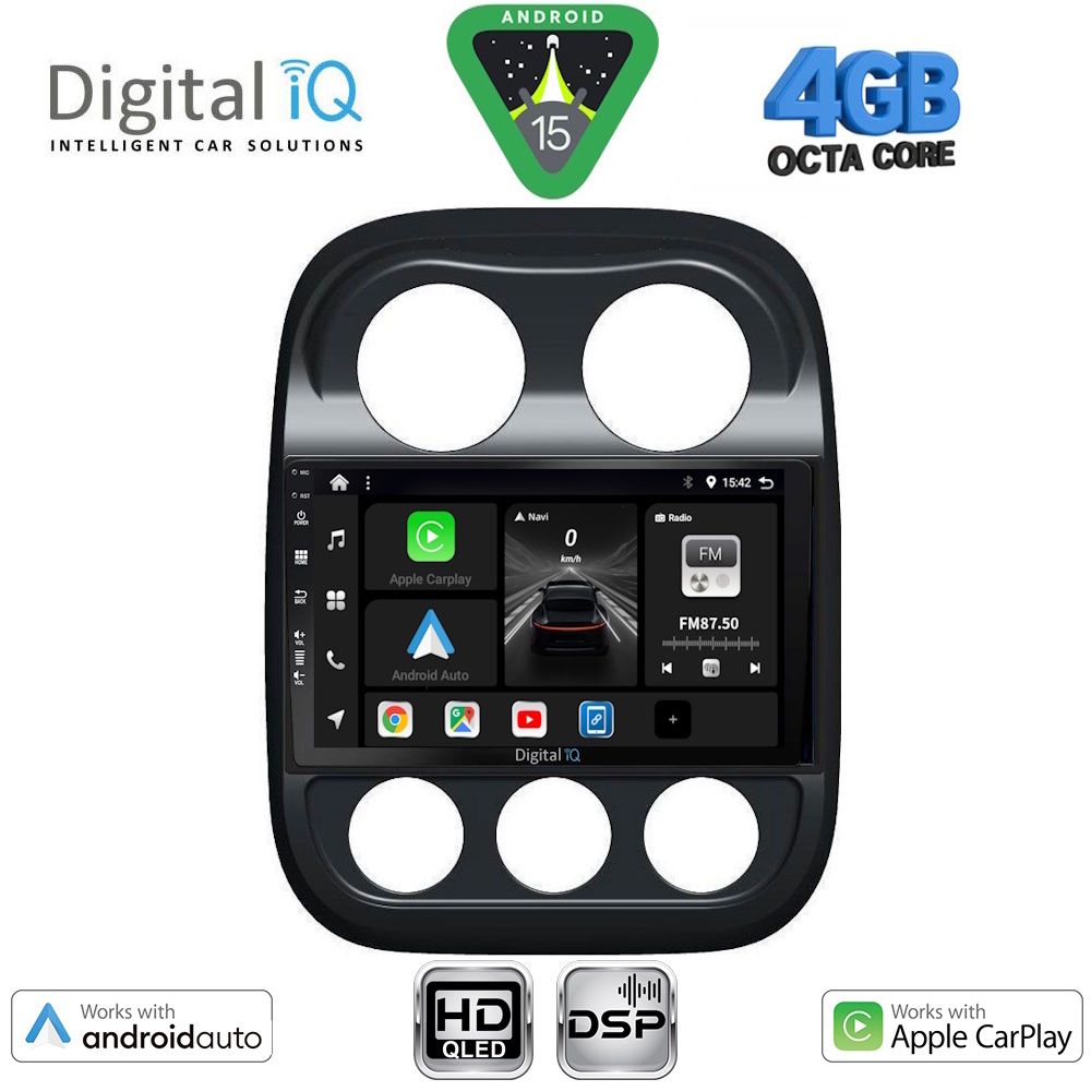 Βλησαρούλης Car Center - DIGITAL IQ BXF 16277_CPAA (10inc) MULTIMEDIA TABLET for JEEP COMPASS - PATRIOT mod. 2007-2016