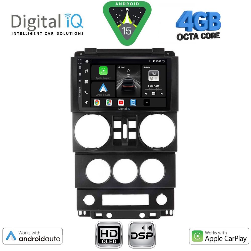 Βλησαρούλης Car Center - DIGITAL IQ BXF 16294_CPAA (9inc) MULTIMEDIA TABLET for JEEP WRANGLER mod. 2006-2011
