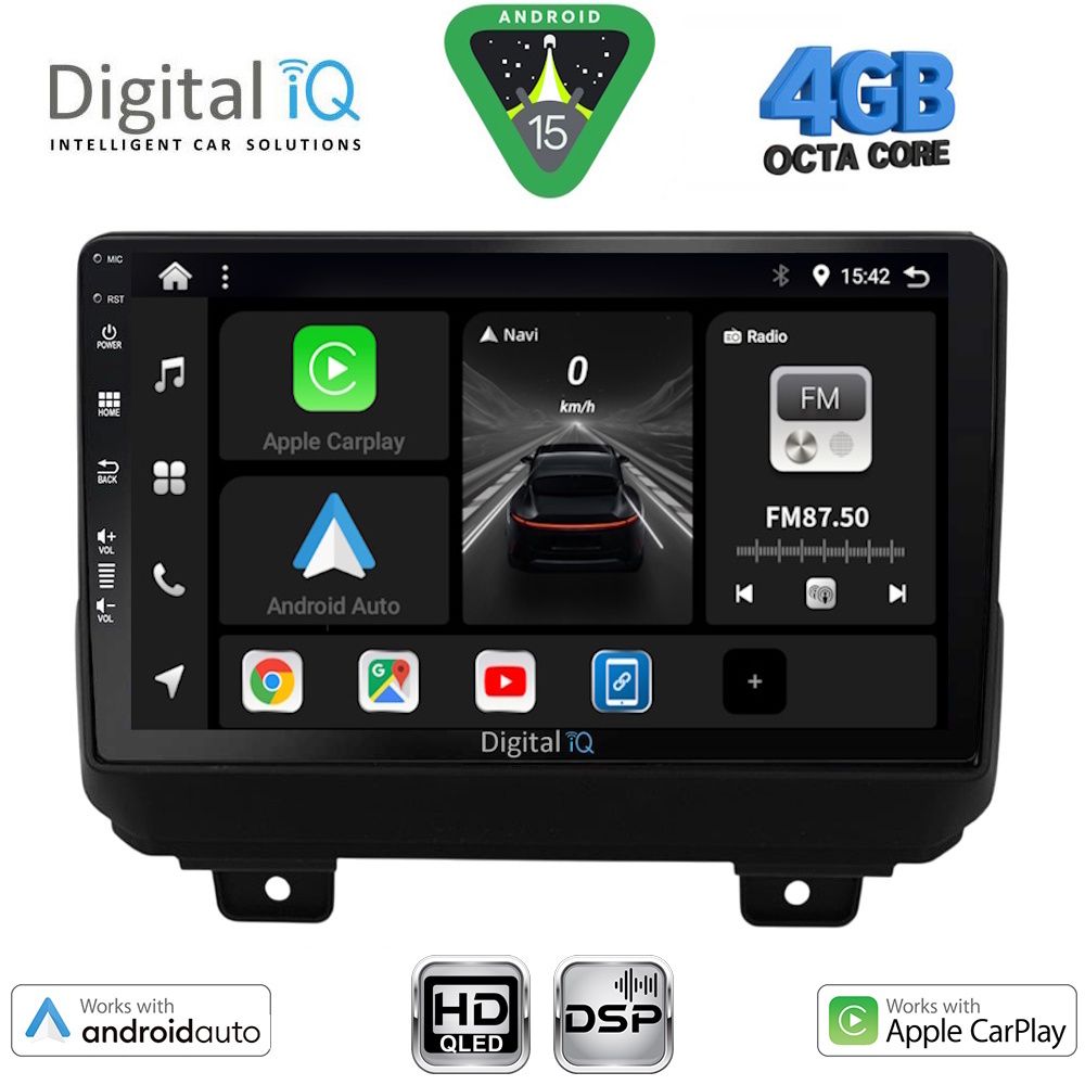 Βλησαρούλης Car Center - DIGITAL IQ BXF 16298_CPAA (9inc) MULTIMEDIA TABLET for JEEP WRANGLER mod. 2018-2026