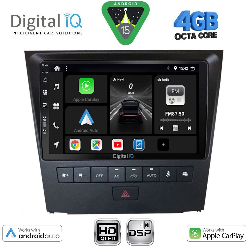 Βλησαρούλης Car Center - DIGITAL IQ BXF 16341_CPAA (9inc) MULTIMEDIA TABLET for LEXUS GS mod. 2004-2011