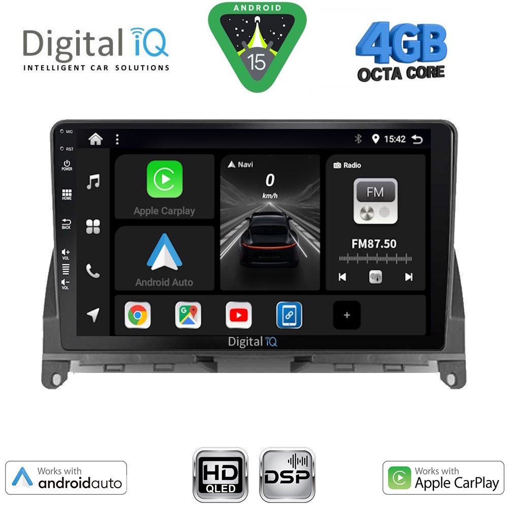 Βλησαρούλης Car Center - DIGITAL IQ BXF 16405_CPAA (9inc) MULTIMEDIA TABLET for MERCEDES C (W204) mod. 2007-2011