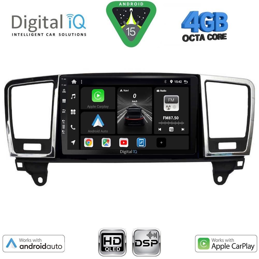 Βλησαρούλης Car Center - DIGITAL IQ BXF 16415_CPAA (9inc) MULTIMEDIA TABLET for MERCEDES ML (W166) - GL (X166) mod. 2011-2019