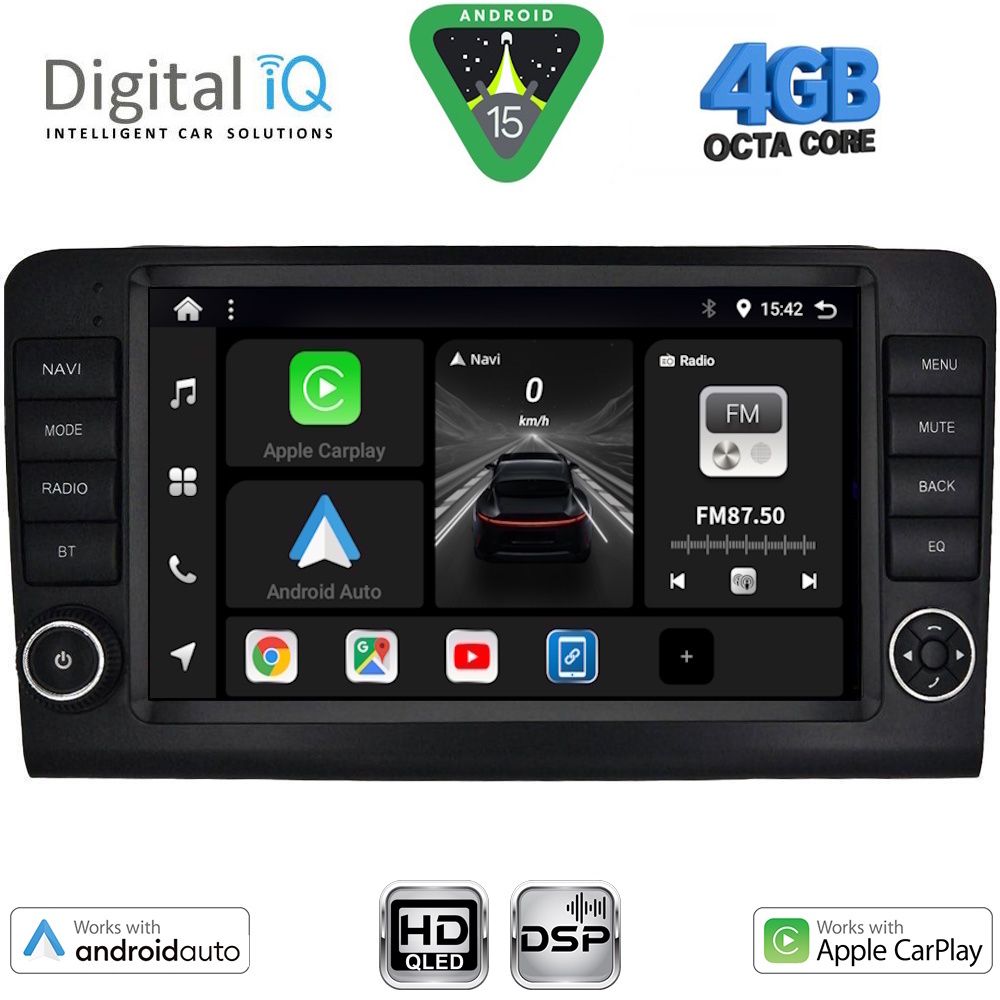 Βλησαρούλης Car Center - DIGITAL IQ BXF 16416_CPAA (9inc) MULTIMEDIA TABLET for MERCEDES ML (W164) – GL (X164) mod. 2005-2011