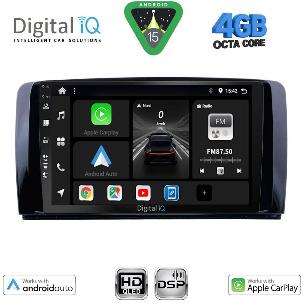 Βλησαρούλης Car Center - DIGITAL IQ BXF 16422_CPAA (9inc) MULTIMEDIA TABLET for MERCEDES R (W251) mod. 2006-2015