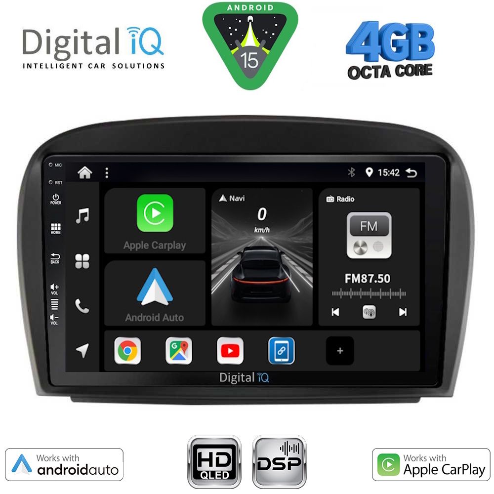 Βλησαρούλης Car Center - DIGITAL IQ BXF 16427_CPAA (9inc) MULTIMEDIA TABLET for MERCEDES SL (R230) FACELIFT mod. 2006-2012