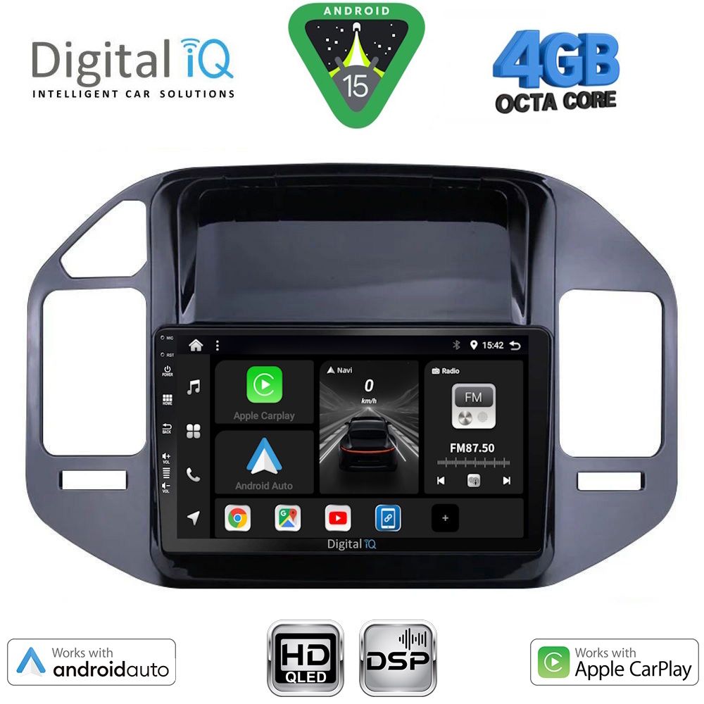 Βλησαρούλης Car Center - DIGITAL IQ BXF 16444_CPAA (9inc) MULTIMEDIA TABLET for MITSUBISHI PAJERO mod. 1999-2006