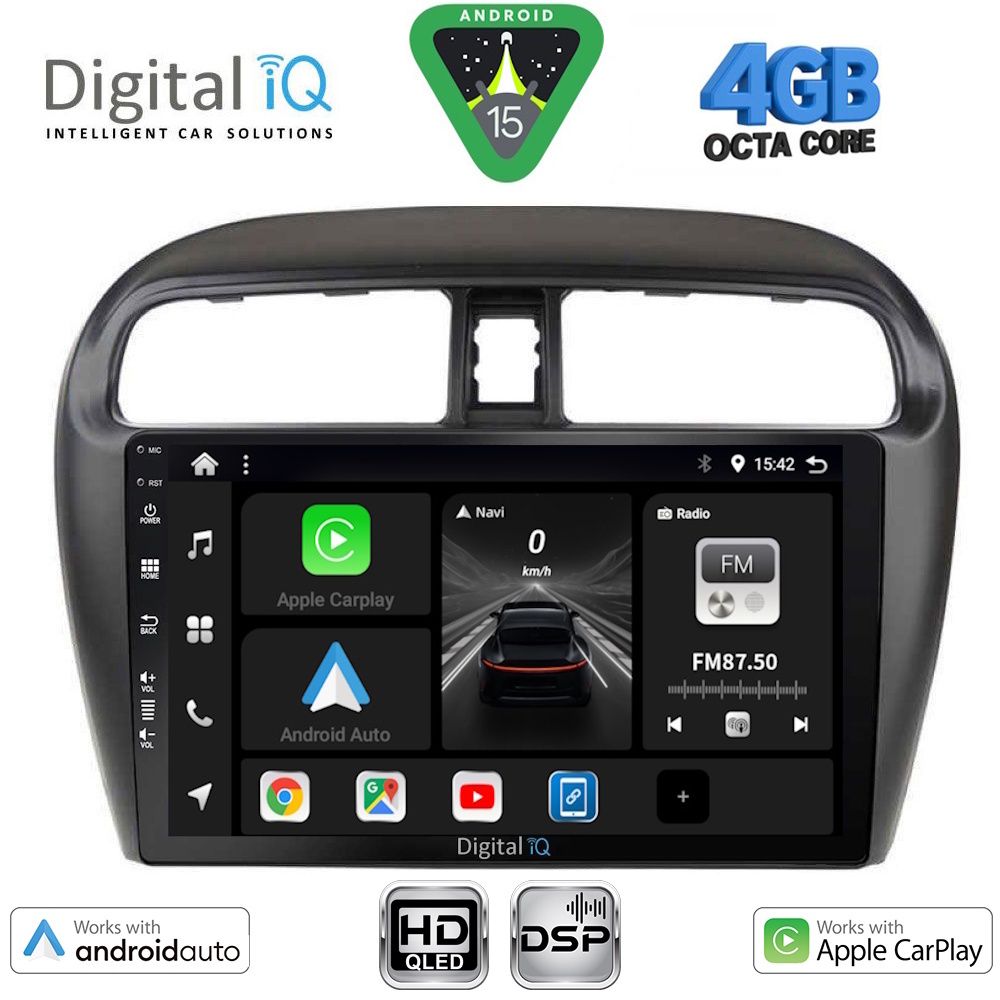 Βλησαρούλης Car Center - DIGITAL IQ BXF 16448_CPAA (9inc) MULTIMEDIA TABLET for MITSUBISHI SPACESTAR mod. 2013-2020