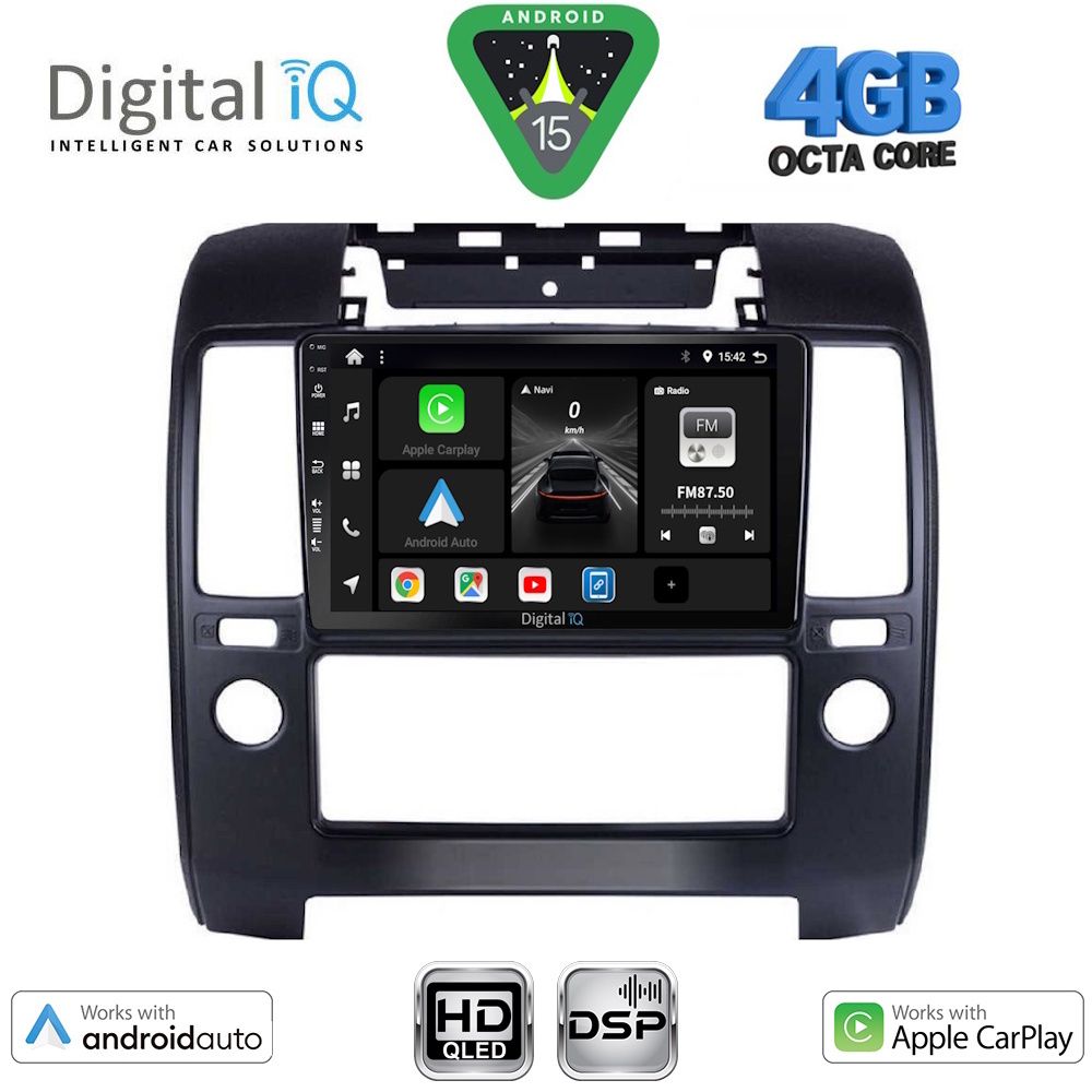 Βλησαρούλης Car Center - DIGITAL IQ BXF 16454AC_CPAA (9inc) MULTIMEDIA TABLET for NISSAN NAVARA D40 mod. 2006-2011 με A/C