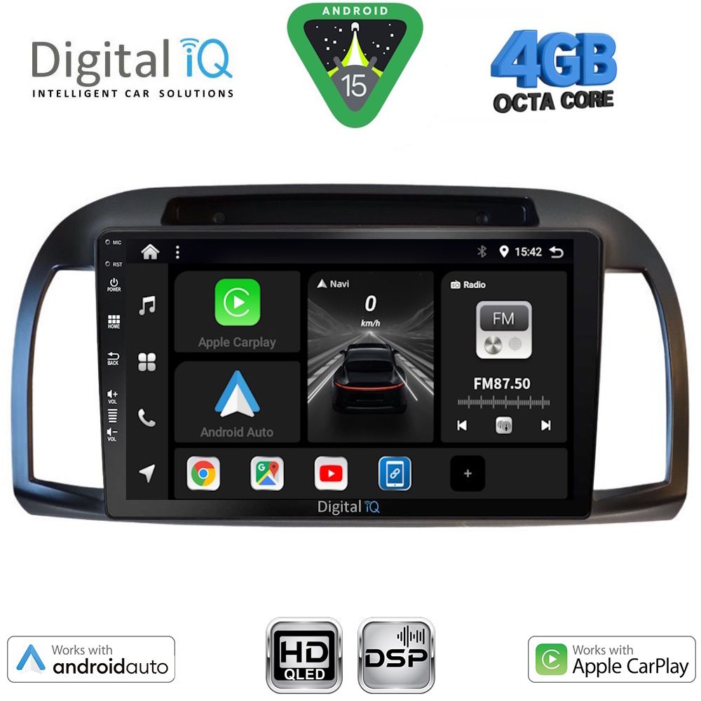 Βλησαρούλης Car Center - DIGITAL IQ BXF 16457BL_CPAA (9inc) MULTIMEDIA TABLET for NISSAN MICRA K12 mod. 2002-2010 (BLACK)