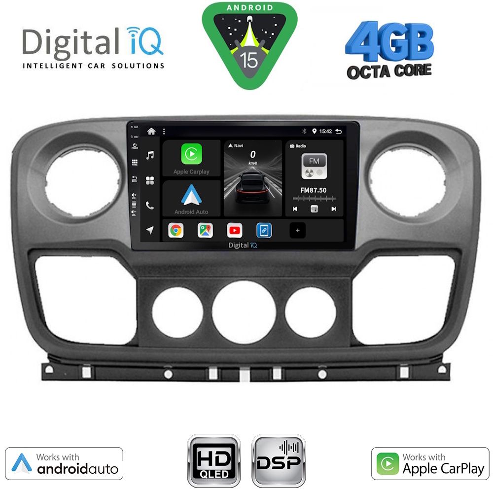 Βλησαρούλης Car Center - DIGITAL IQ BXF 16463_CPAA (10inc) MULTIMEDIA TABLET for NISSAN NV400 - OPEL MOVANO - RENAULT MASTER mod. 2010-2020