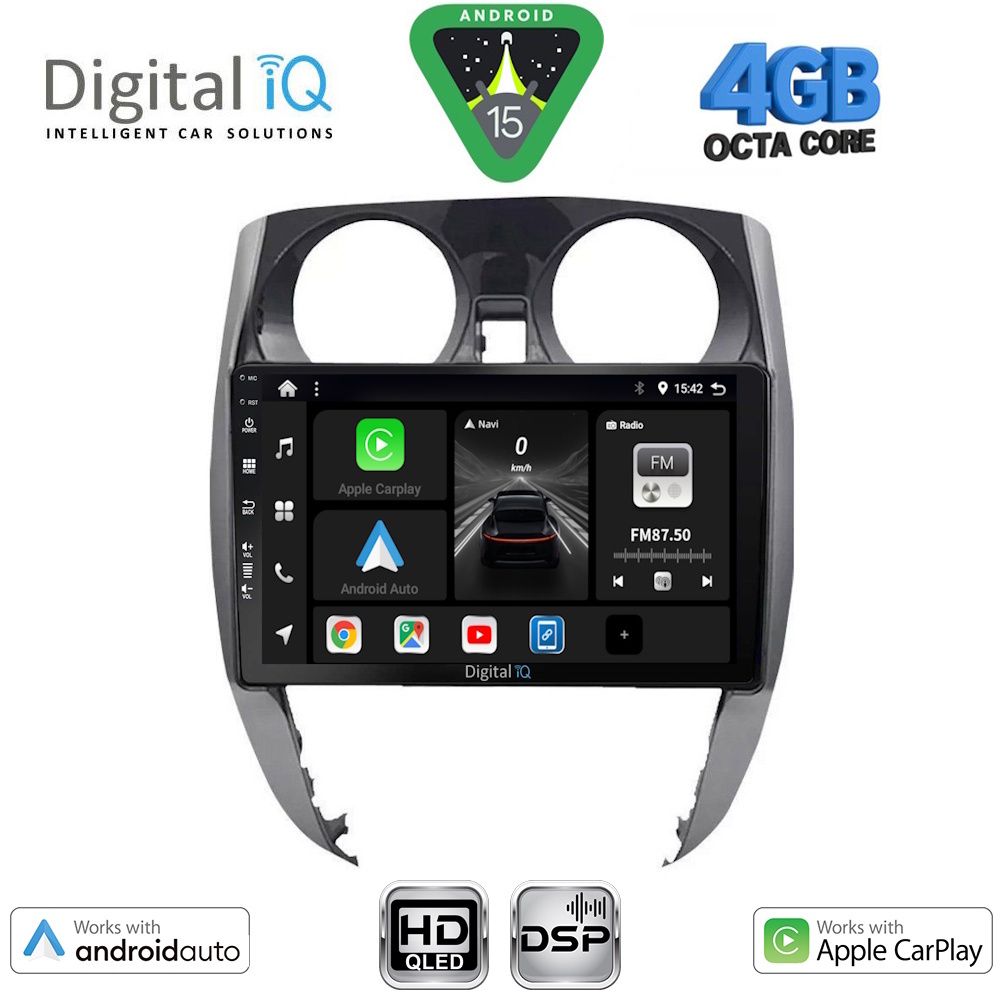 Βλησαρούλης Car Center - DIGITAL IQ BXF 16464_CPAA (10inc) MULTIMEDIA TABLET for NISSAN NOTE mod. 2012-2020