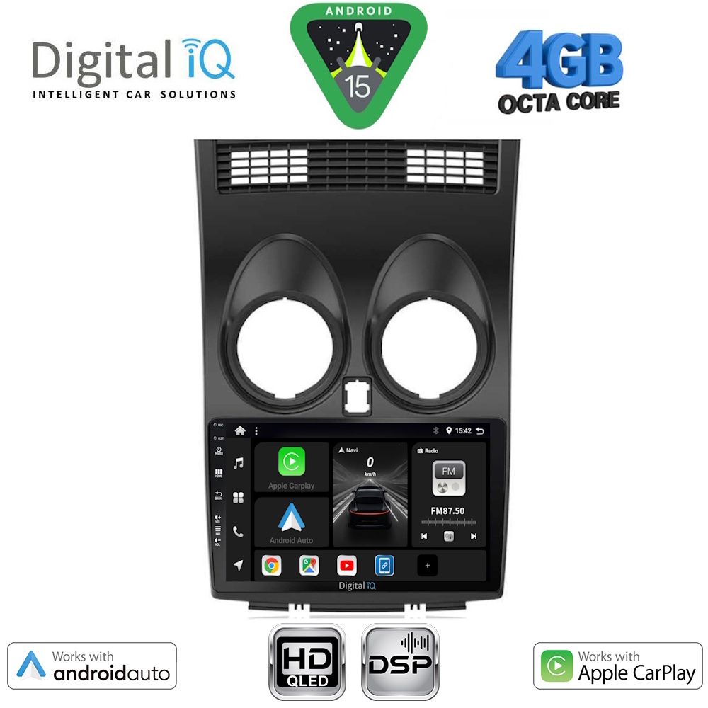 Βλησαρούλης Car Center - DIGITAL IQ BXF 16466_CPAA (9inc) MULTIMEDIA TABLET for NISSAN QASHQAI mod. 2007-2014