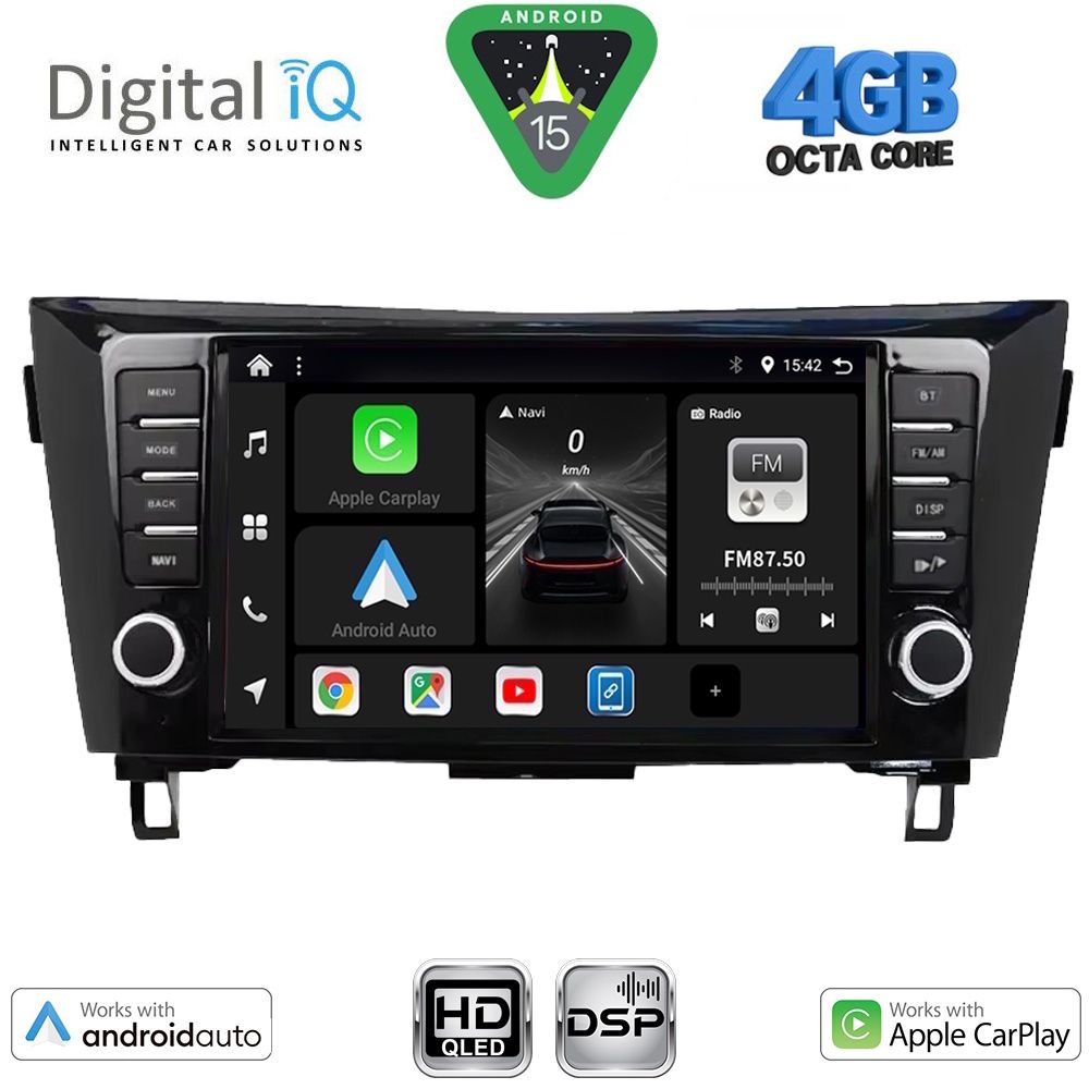 Βλησαρούλης Car Center - DIGITAL IQ BXF 16467_CPAA (9inc) MULTIMEDIA TABLET for NISSAN QASHQAI - XTRAIL mod. 2014-2021