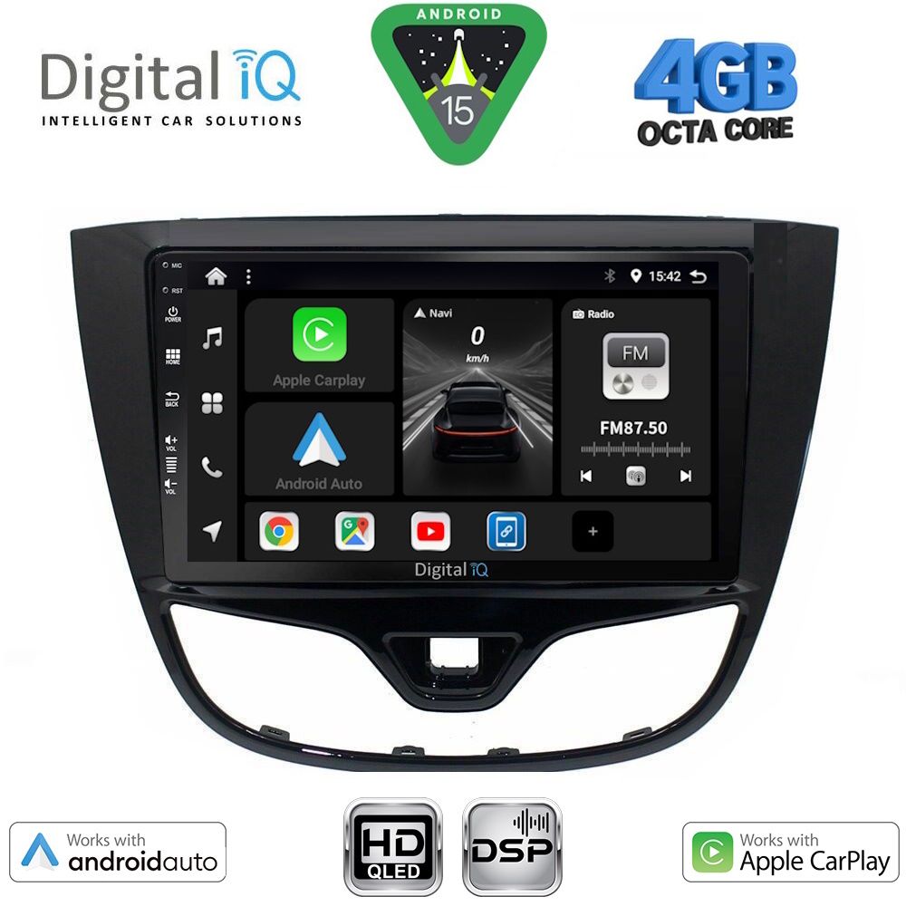 Βλησαρούλης Car Center - DIGITAL IQ BXF 16489_CPAA (10inc) MULTIMEDIA TABLET for OPEL KARL mod. 2014-2019