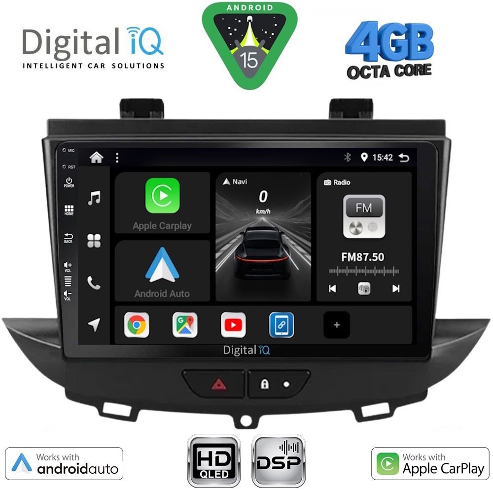 Βλησαρούλης Car Center - DIGITAL IQ BXF 16490_CPAA (9inc) MULTIMEDIA TABLET for OPEL CROSSLAND – GRANDLAND mod. 2017-2025
