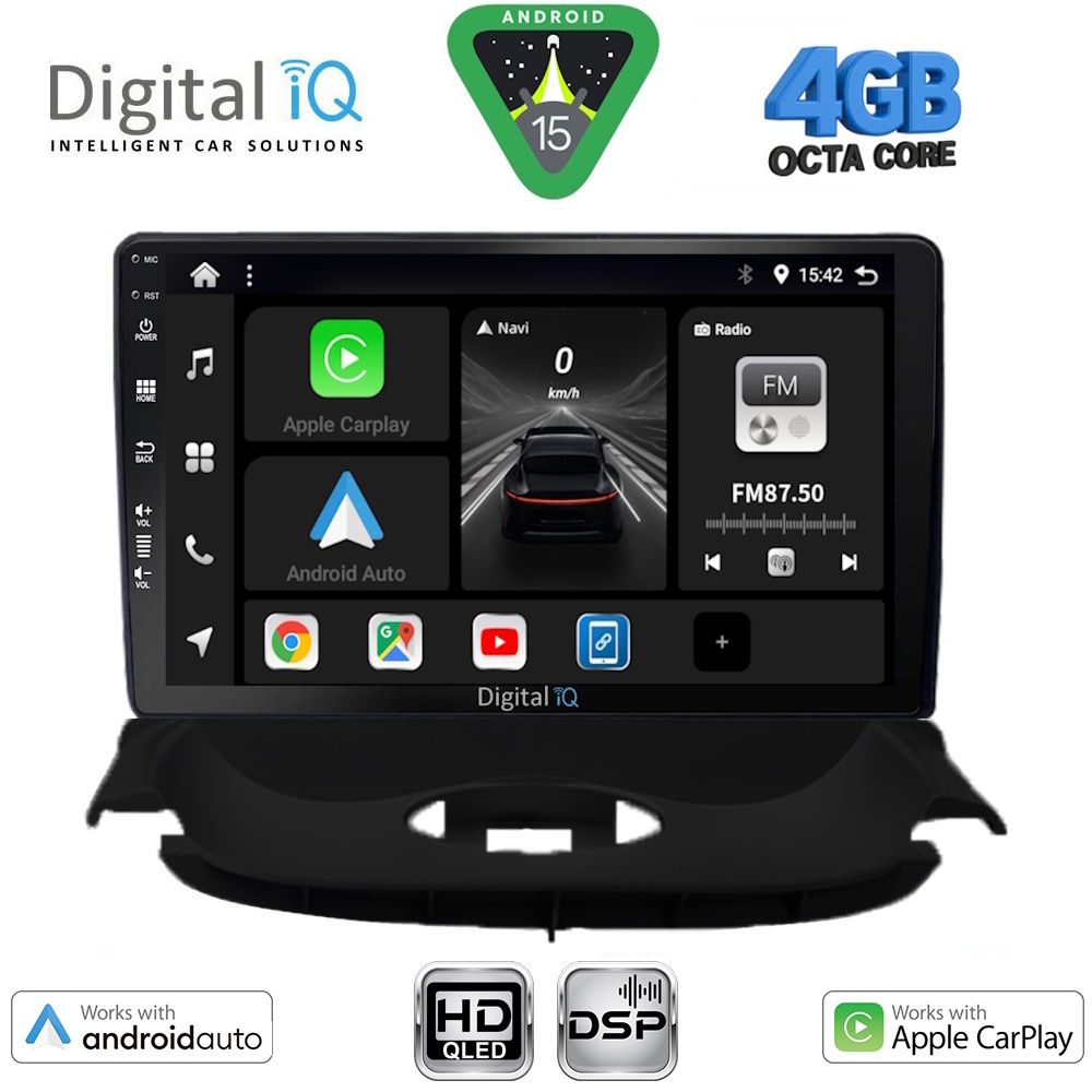 Βλησαρούλης Car Center - DIGITAL IQ BXF 16505_CPAA (9inc) MULTIMEDIA TABLET for PEUGEOT 206 mod. 1998-2006