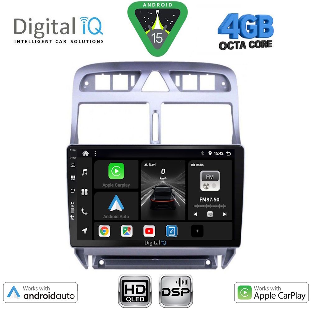 Βλησαρούλης Car Center - DIGITAL IQ BXF 16512_CPAA (9inc) MULTIMEDIA TABLET for PEUGEOT 307 mod. 2001-2008