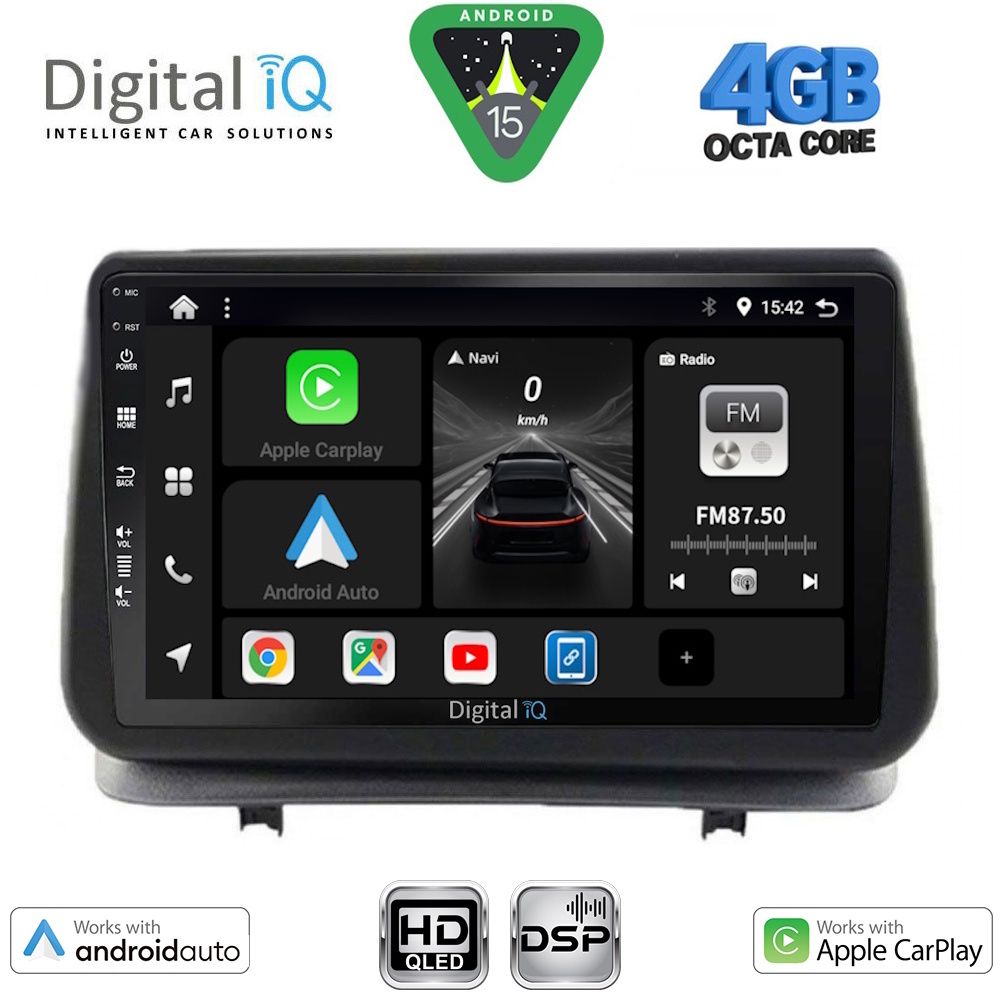 Βλησαρούλης Car Center - DIGITAL IQ BXF 16543_CPAA (9inc) MULTIMEDIA TABLET for RENAULT CLIO mod. 2005-2011