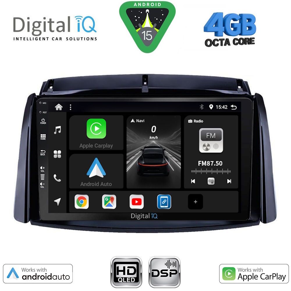 Βλησαρούλης Car Center - DIGITAL IQ BXF 16551_CPAA (9inc) MULTIMEDIA TABLET for RENAULT KOLEOS mod. 2006-2016