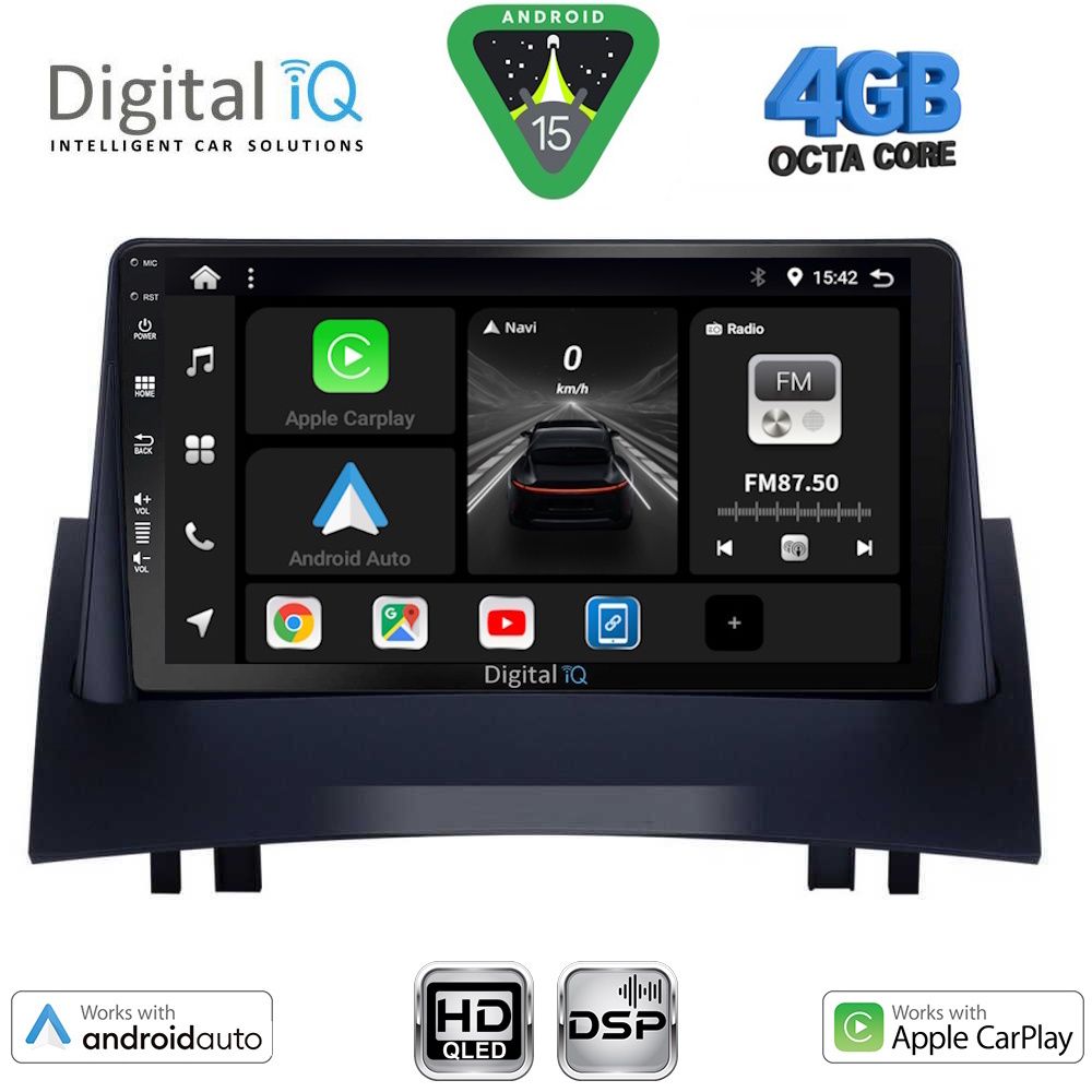 Βλησαρούλης Car Center - DIGITAL IQ BXF 16555_CPAA (9inc) MULTIMEDIA TABLET for RENAULT MEGANE 2 mod. 2002-2008
