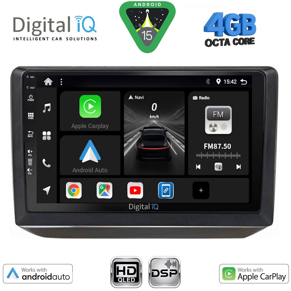 Βλησαρούλης Car Center - DIGITAL IQ BXF 16581_CPAA (10inc) MULTIMEDIA TABLET for SKODA FABIA mod. 2008-2014