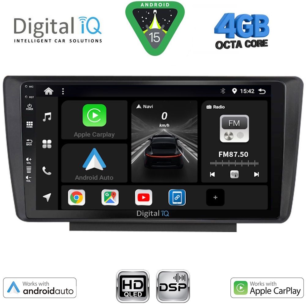Βλησαρούλης Car Center - DIGITAL IQ BXF 16594_CPAA (9inc) MULTIMEDIA TABLET for SKODA OCTAVIA 5 mod. 2005-2012