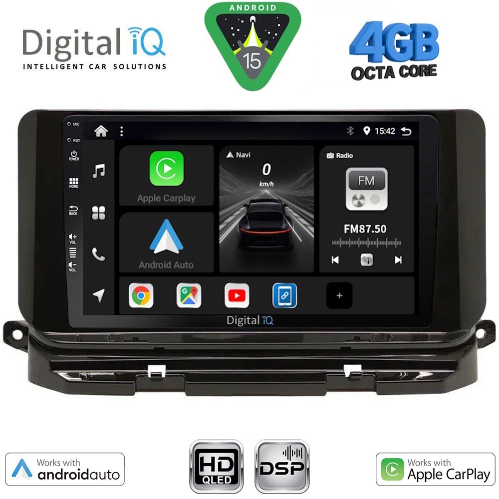 Βλησαρούλης Car Center - DIGITAL IQ BXF 16598_CPAA (10inc) MULTIMEDIA TABLET for SKODA OCTAVIA 8 mod. 2021-2026