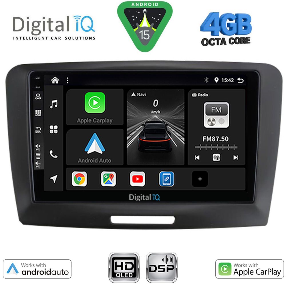 Βλησαρούλης Car Center - DIGITAL IQ BXF 16604A_CPAA (9inc) MULTIMEDIA TABLET for SKODA SUPERB mod. 2008-2015